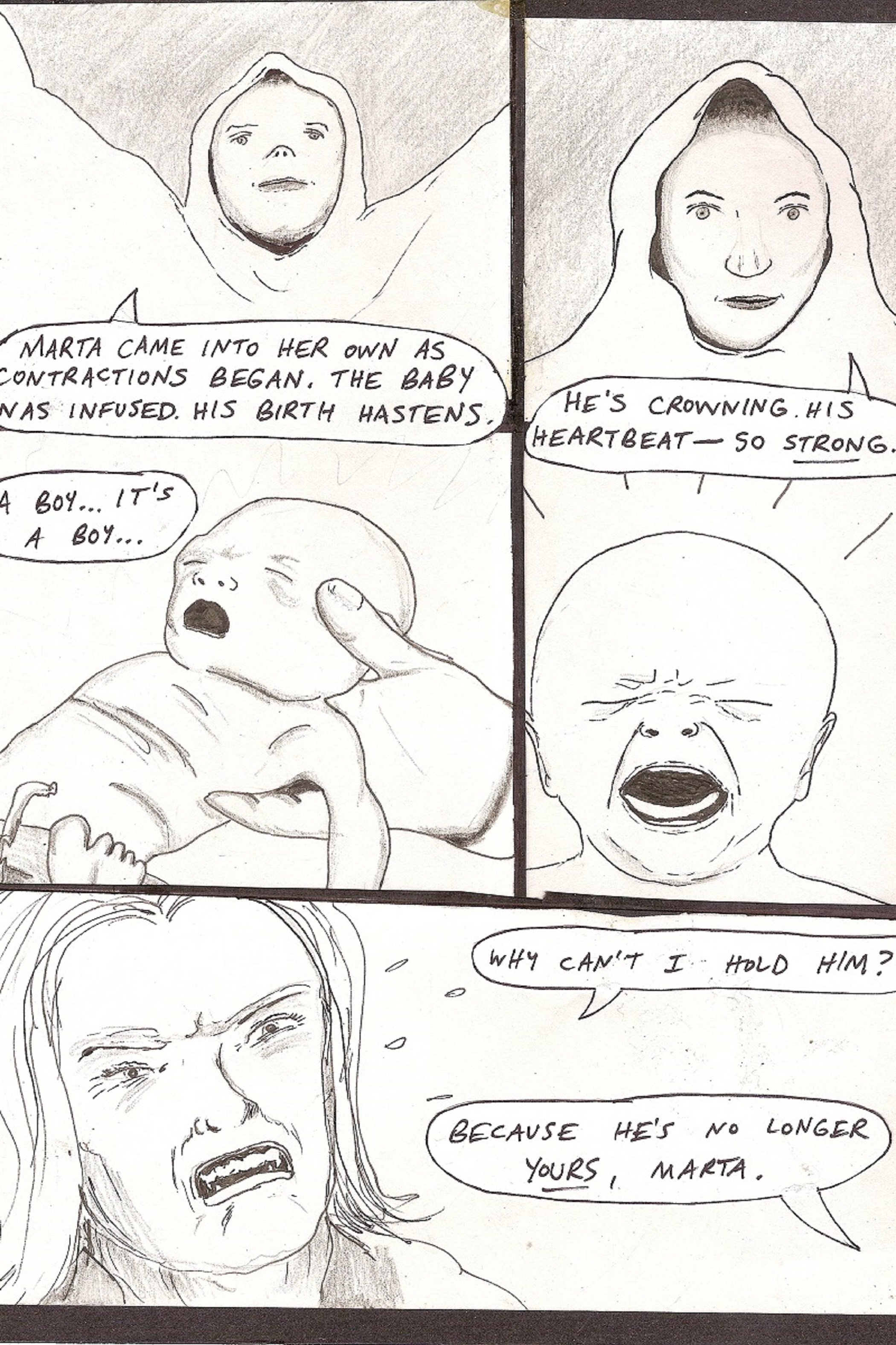 Page 20 of “ALEXANDR” graphic novel, by writer-artist DeBrie