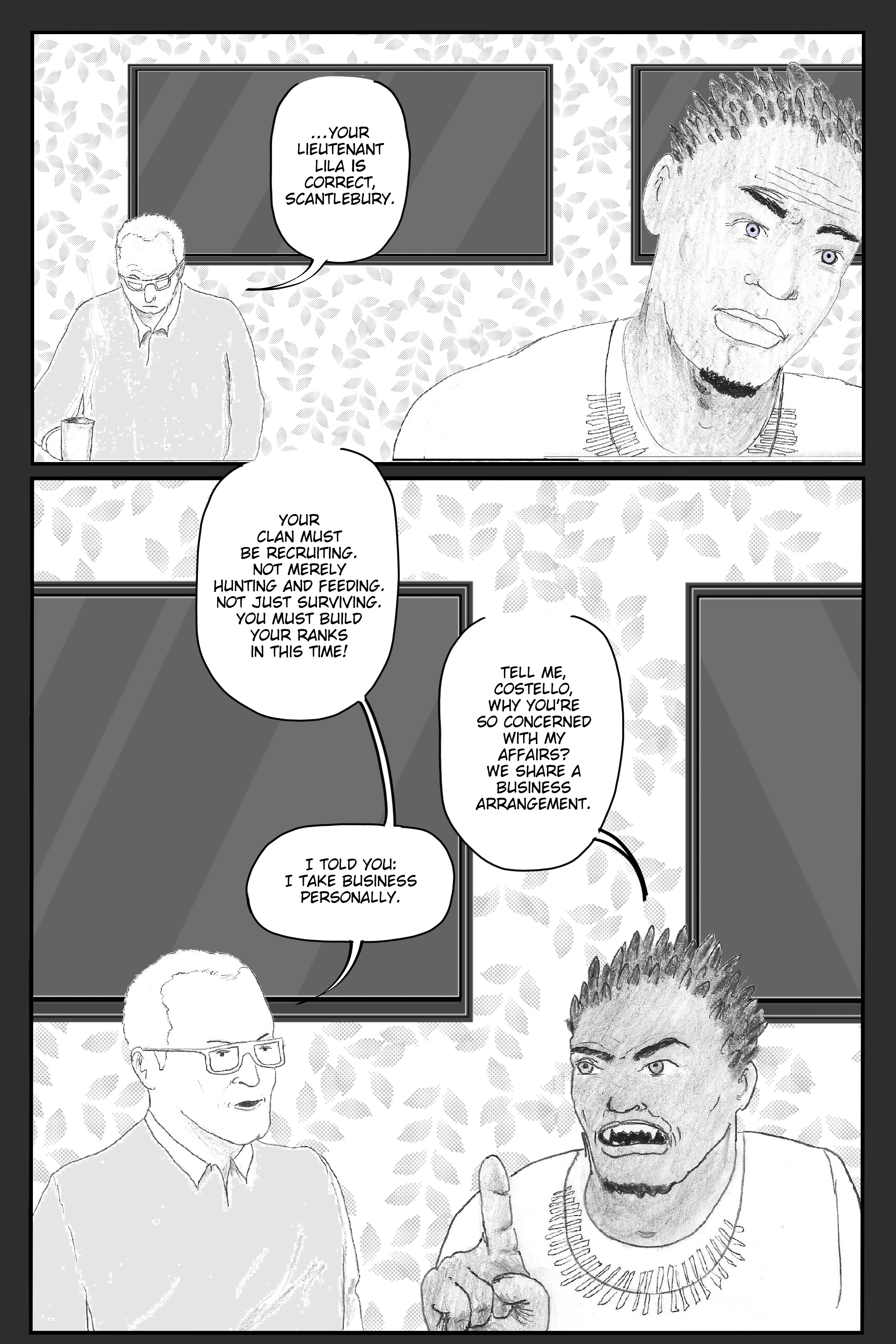 alexandr the comic book page 75! by writer/artist DeBrie